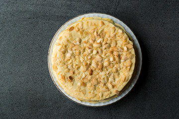 Whole Swedish Almond Cake with White Chocolate.