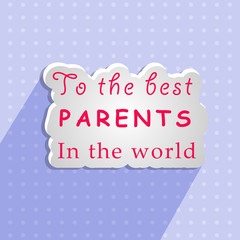 Illustration of background for Parents Day