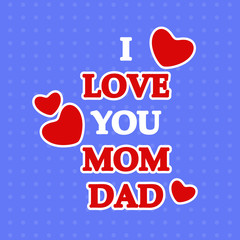 Illustration of background for Parents Day