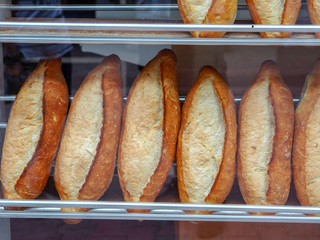 turkish breads on the bread shop