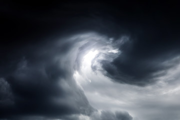 Blurred Whirlwind in the Clouds