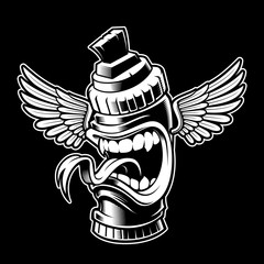 Cartoon graffiti marker © Harry Kasyanov