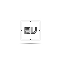 Initial Letter BV Logo Template Design