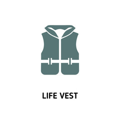 Life Vest creative icon. Simple element illustration. Life Vest concept symbol design from camping collection. Can be used for web, mobile and print. web design, apps, software, print.