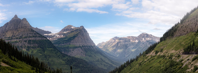 Panorama from Going to the Sun Road