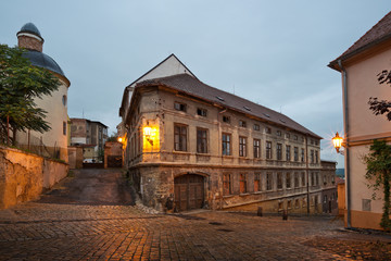 Small hop store house in Zatec town. Czech Republic.