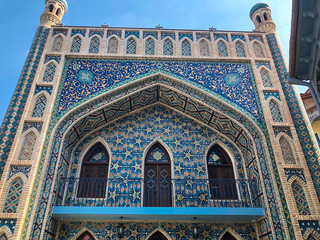 Exterior of public bath in Tbilisi Georgia a fine example of islamic architectural style