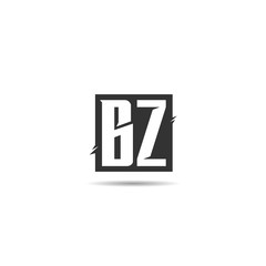 Initial Letter BZ Logo Template Design