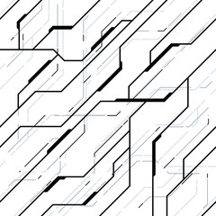 Vector Seamless Pattern Background. Futuristic Hi-Tech Design  © CreativeCore