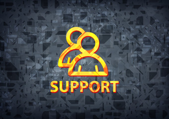 Support (group icon) black background