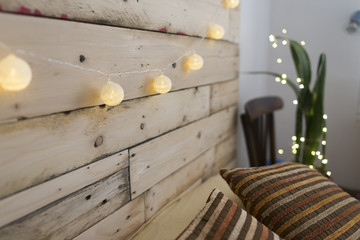 Bedroom with Christmas decoration