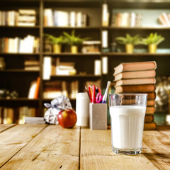 dark mood photo of school background and free space for your decoration. 