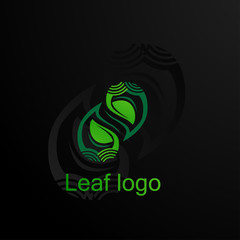 leaf logo concept design vector, for nature, environment, agriculture company logo design 