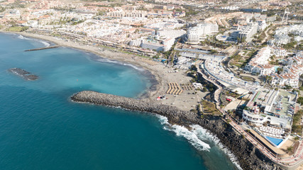Obraz premium Aerial view of Tenerife island Canary Spain Atlantic ocean drone top view