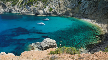 Bucht Sant Joan de Labritja auf Ibiza