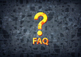 Faq (question icon) black background