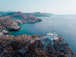 Fototapeta premium Lighthouse on a cliff
