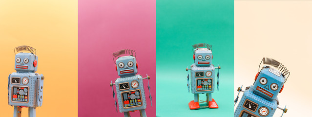 Vintage tin toy robot