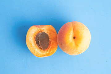 apricots in colorful background