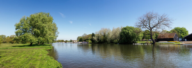 Panorama view of St Neots park