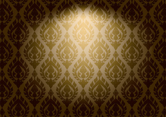 Thai vintage pattern vector abstract background
