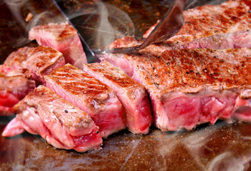 Japanese matsusaka beef teppanyaki.