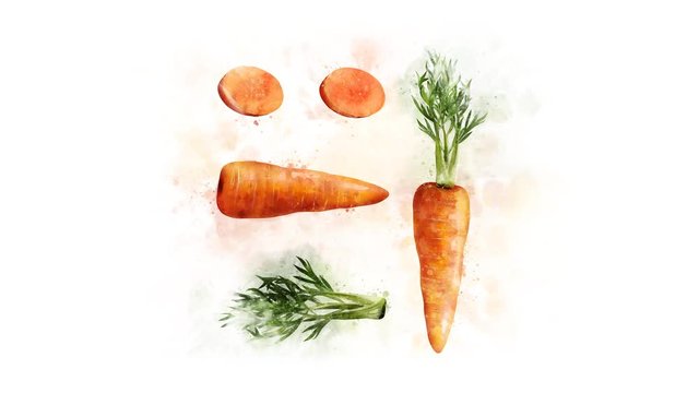 Animation drawing Carrots