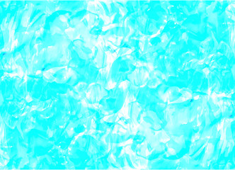 Turquoise spotted background as painted by paints. Vector background
