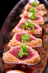 Tuna steak Japanese style