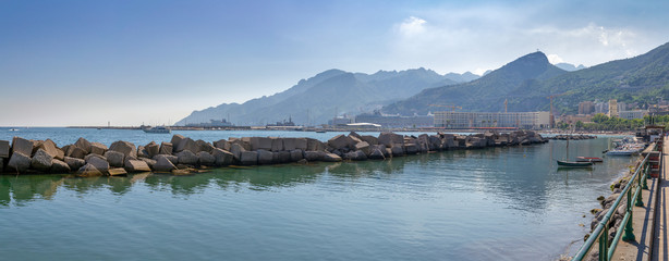 Panorama ща Salerno, Italy