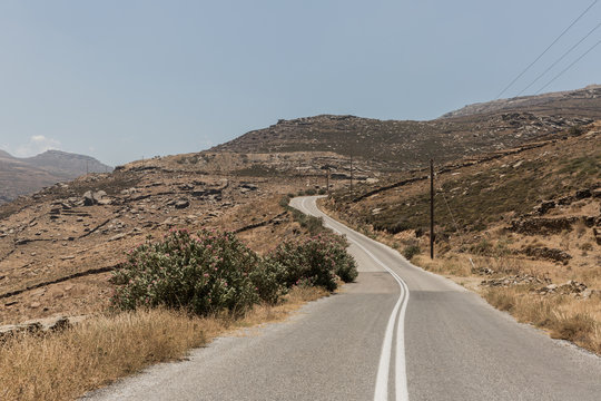 Route de montagne en Gr&egrave;ce