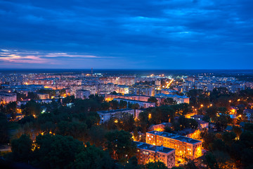 Obraz premium cityscape with night lights