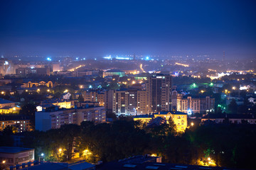 lights of the night city