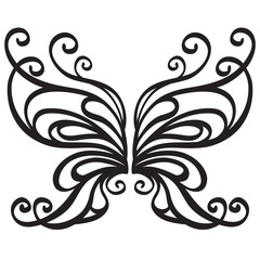 Ornamental vector butterfly