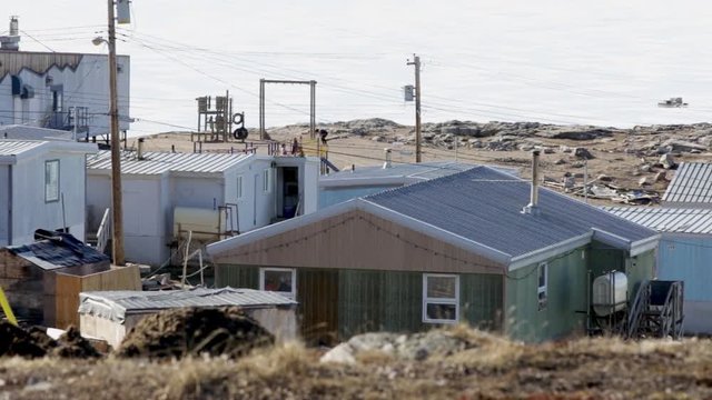 Kids playing in the Streets of Pond Inlet, Nunavut