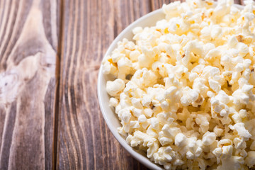 Popcorn snack in bowl