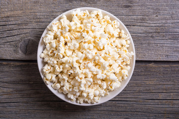 Popcorn snack in bowl
