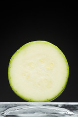 single slice of courgette, zucchini