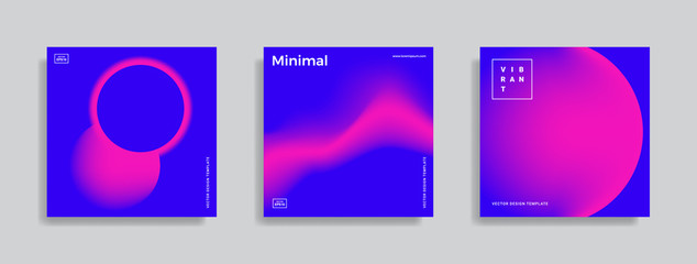 design template with vibrant gradient shapes