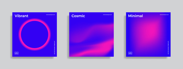 Fototapeta na wymiar design template with vibrant gradient shapes