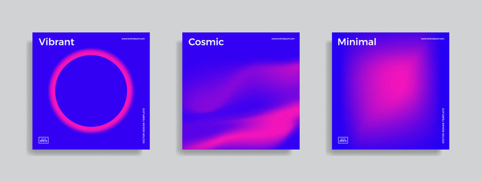 design template with vibrant gradient shapes