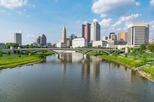 Columbus, Ohio City Skyline