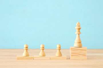 Image of chess. Business, competition, strategy, leadership and success concept.