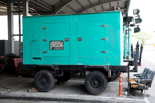 Diesel generator for emergency electric power.