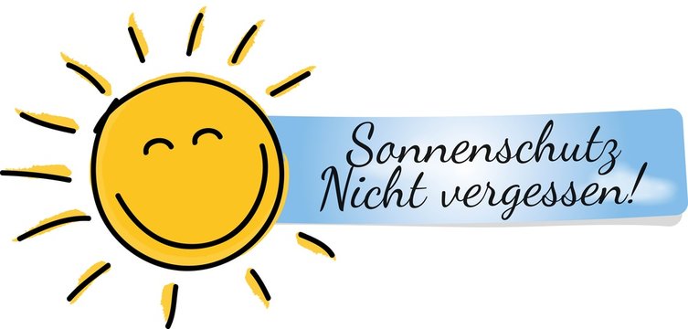 Sonnenschutz nicht vergessen 