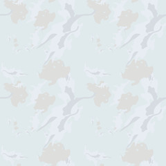 Fototapeta na wymiar Military camouflage seamless pattern in light blue, beige and different shades of grey color
