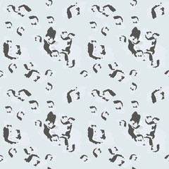 Naklejka premium Military camouflage seamless pattern in light blue and different shades of grey color