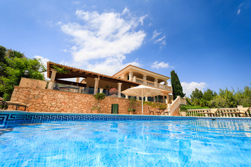 The private spanish house in summer