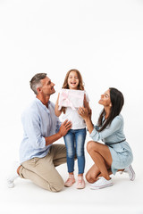 Portrait of a cheerful family