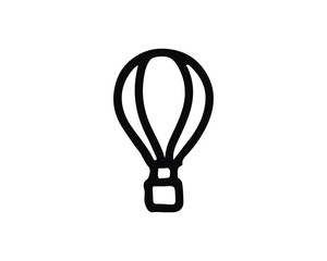 air balloon icon hand drawn design illustration,designed for web and app